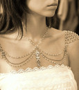 Shoulder Jewelry,Necklace For The Shoulder, mesh pearls - Audrey