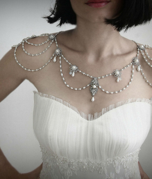 shoulder necklace,Necklace for the Shoulder, Wedding Stateman